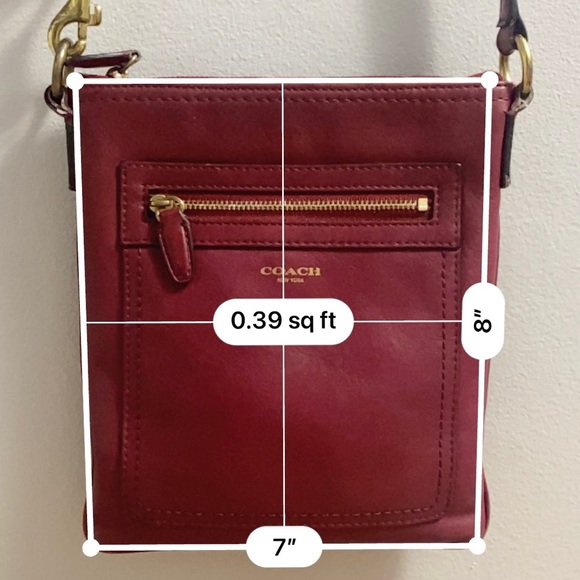 Coach Crossbody in Raspberry Leather - Picture 9 of 10